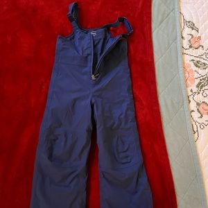 Boys LL Bean waterproof snow bibs, size 6X/7, like new!